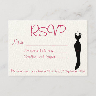 Pretty RSVP Card