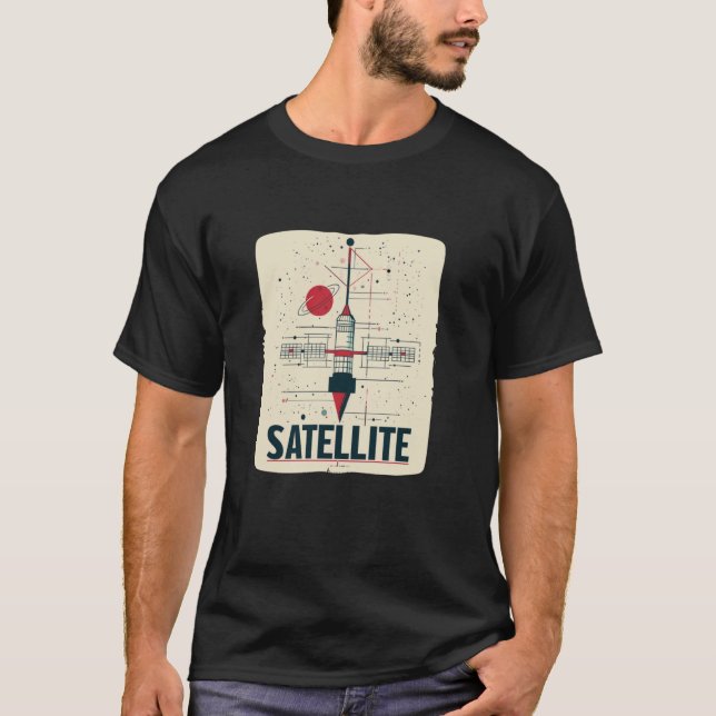 Pretty Satellite Costume for Space Lovers T-Shirt (Front)