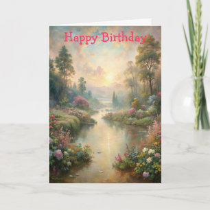 Pretty Scenic Lake Card