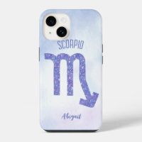 Pretty Scorpio Astrology Sign Personalised Purple