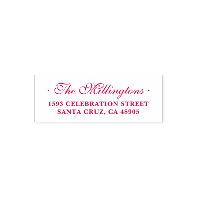 Pretty Script Return Address Self-inking Stamp (Design)