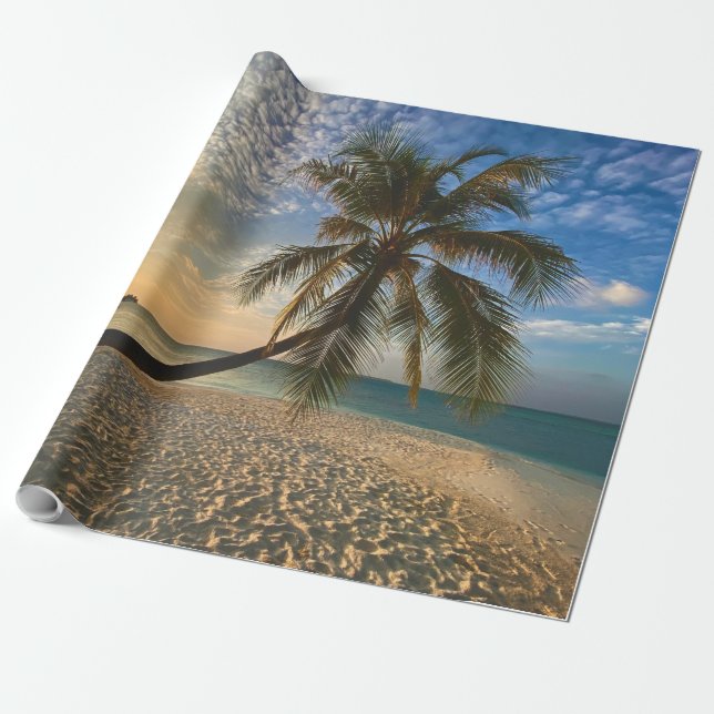 Pretty Sea Animals Wrapping Paper (Unrolled)