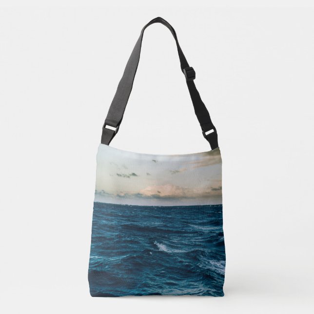 Pretty Sea Landscape Crossbody Bag (Front)