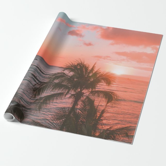 Pretty Sea Life Wrapping Paper (Unrolled)