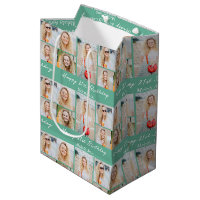 Pretty Seafoam Green Happy Birthday Photo Collage