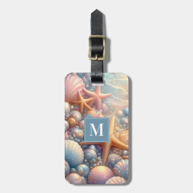Pretty Seashells Luggage Tag (Front Vertical)