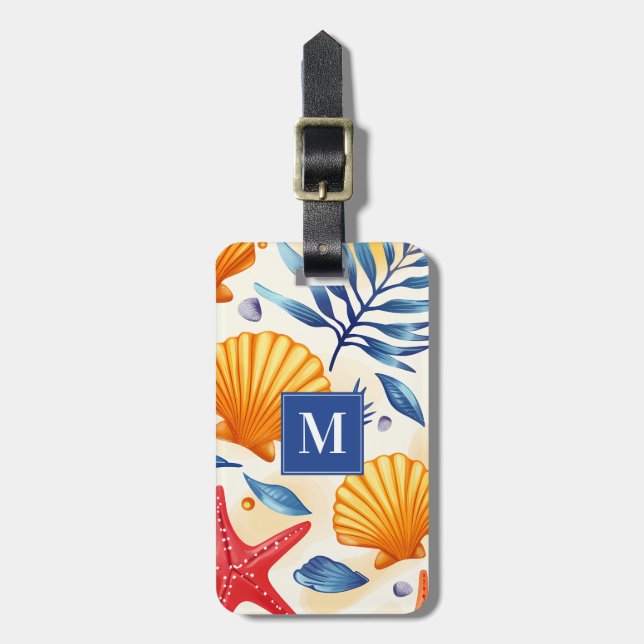Pretty Seashells Luggage Tag (Front Vertical)
