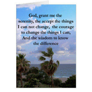 PRETTY SERENITY PRAYER PALM TREE PHOTO DESIGN