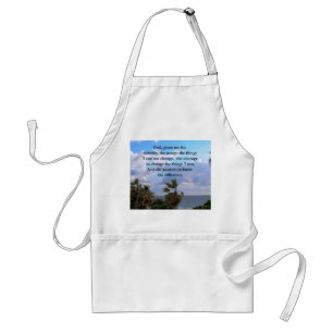 PRETTY SERENITY PRAYER PALM TREE PHOTO DESIGN STANDARD APRON