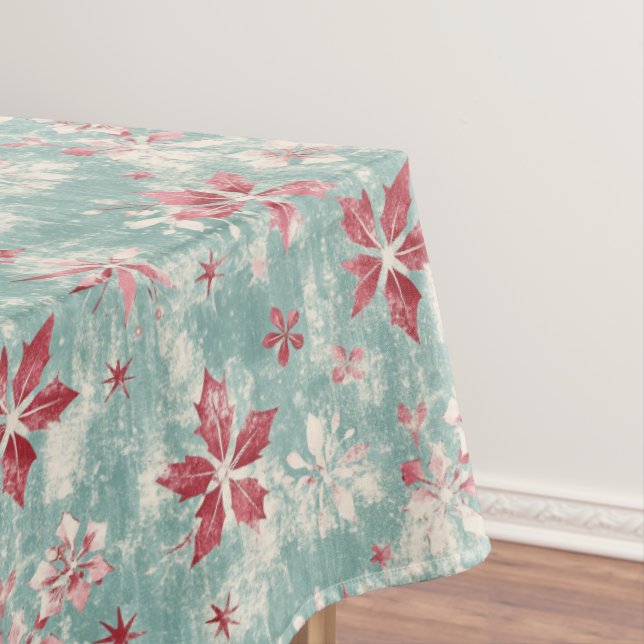 Pretty Shabby Chic Vintage Christmas  Tablecloth (In Situ)