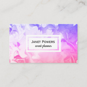 pretty shades of pink artistic style custom business card