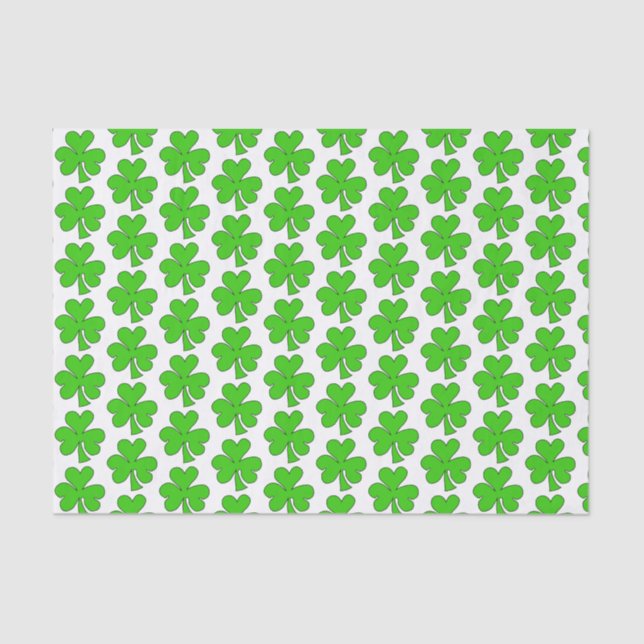 Pretty Shamrocks Tissue Paper (Front)