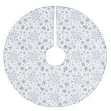 Pretty Silver Christmas Snowflakes on Winter White