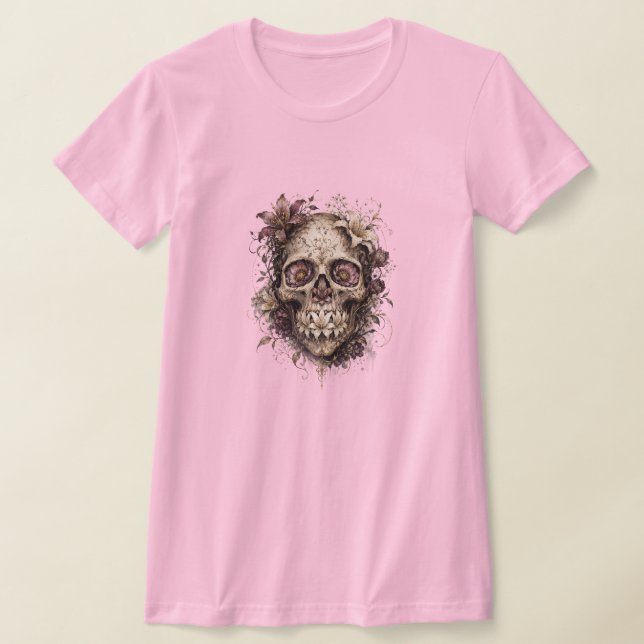PRETTY SKULL T-Shirt (Laydown)