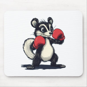 Pretty Skunk Costume With Boxing Mitts Mouse Pad