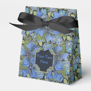 Pretty Sky Blue Forget-me-not Wildflowers Favour Box