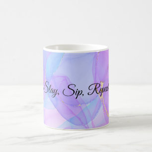 pretty, slogan coffee mug