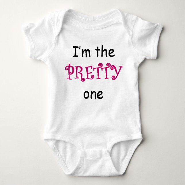 Pretty & Smart Baby Bodysuit (Front)