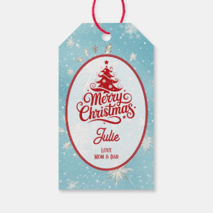 Pretty Snowflakes Christmas Gift Tags