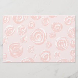 Pretty soft pink rose pattern. stationery