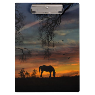 Pretty Southwestern Horse Clipboard