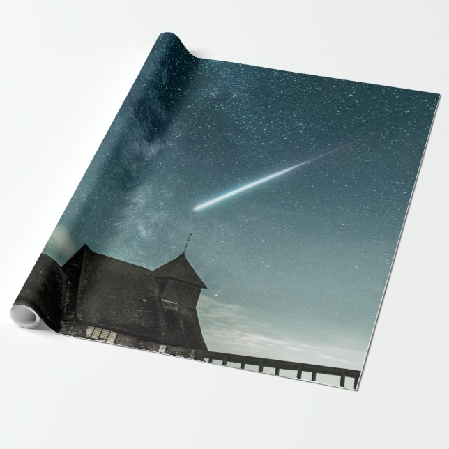 Pretty Space Wrapping Paper (Unrolled)