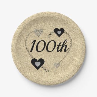 Pretty special party plates 100th