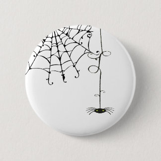 PRETTY spiderweb 6 Cm Round Badge