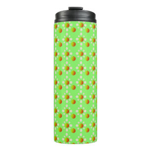 Pretty Spring Apple blossom and Apples Patterned Thermal Tumbler