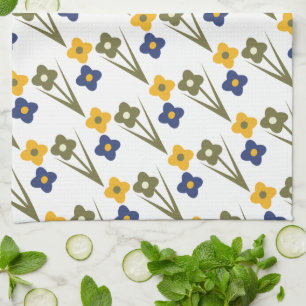 Pretty Spring Floral  Tea Towel