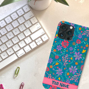 Pretty Spring Heart Flowers Pattern Inspirivity  iPhone 13 Pro Max Case