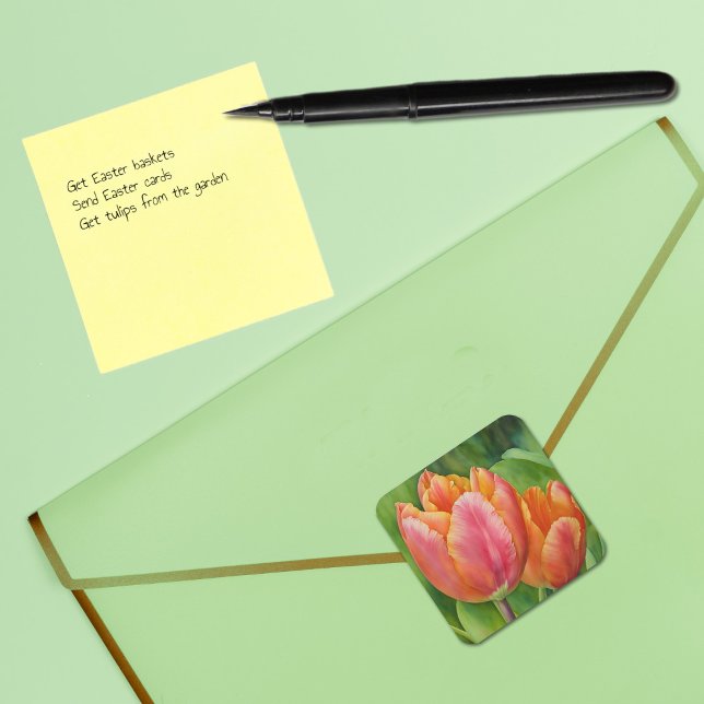 Pretty Spring Tulip Art Sticker (Creator Uploaded)