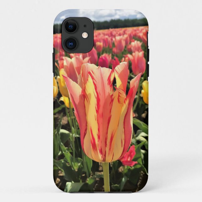 Pretty Spring Tulip, Oregon Case-Mate iPhone Case (Back)