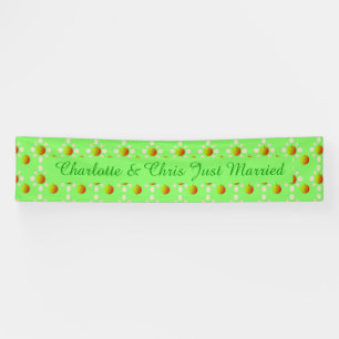 Pretty Spring Wedding Apple blossom and Apples Banner