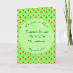 Pretty Spring Wedding Apple blossom and Apples Card