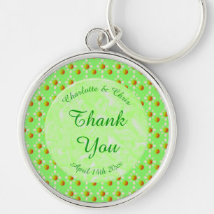 Pretty Spring Wedding Apple blossom and Apples  Key Ring