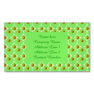 Pretty Spring Wedding Apple blossom and Apples Magnetic Business Card