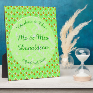 Pretty Spring Wedding Apple blossom and Apples Plaque