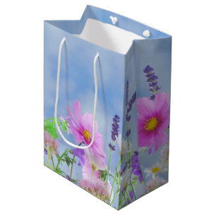 Pretty Spring Wild Flowers Medium Gift Bag
