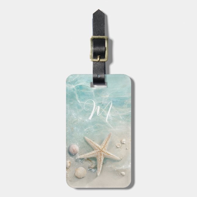 Pretty Starfish Luggage Tag (Edit) (Front Vertical)