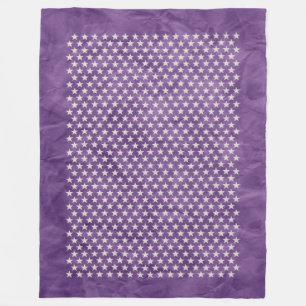 Pretty Stars Pattern transparent + your background Fleece Blanket