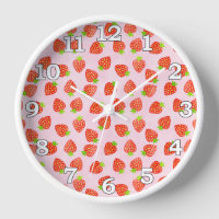 Pretty Strawberry Cream Fruit Food Pattern