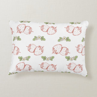 Pretty strawberry pattern Nursery decor Cute Decorative Cushion