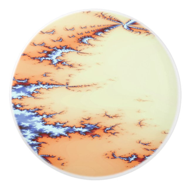 PRETTY STREAM WATER CERAMIC KNOB (Front)