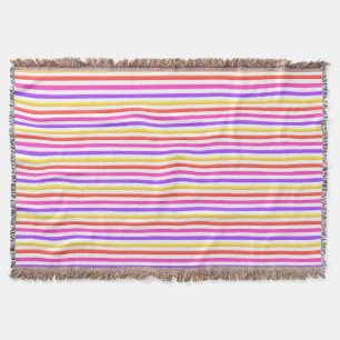 Pretty Striped Throw Blanket