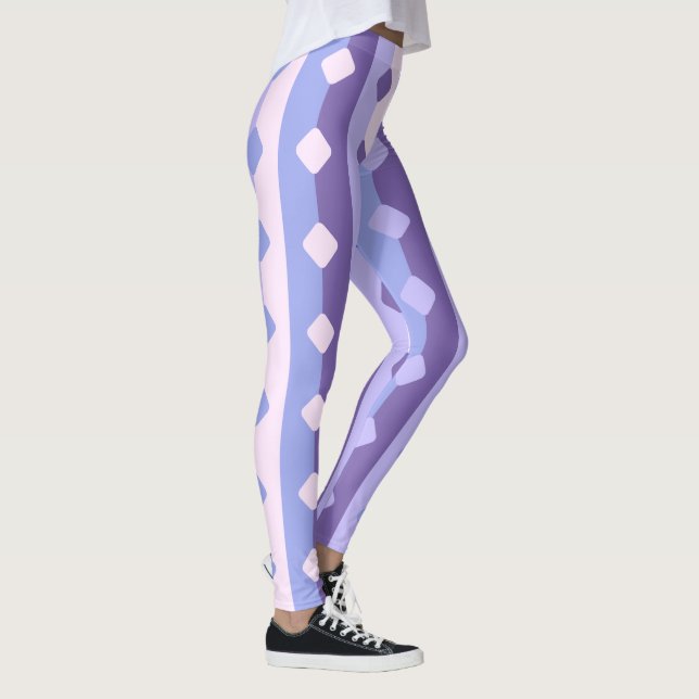 Pretty Stripes and Diamonds Leggings (Right)