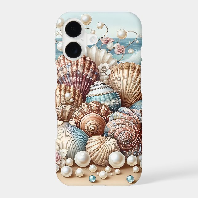 PRETTY SUMMER SEASHELLS AND PEARLS  (Back)