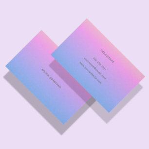 Pretty Summer Sunset Gradient Business Card