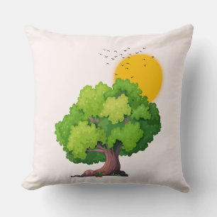 Pretty Summer Themed Throw Pillow