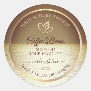 Pretty Sun over the Ocean Design Product Labels